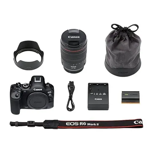 دوربین عکاسی بدون آیینه کانن مدل r6 mark ii با لنز 24-105 mm