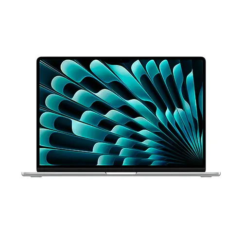 لپتاپ 15.3 اینچی اپل مدل macbook air mry m3 با ظرفیت حافظه ی 256 گیگابایت و ظرفیت رم 8 گیگ