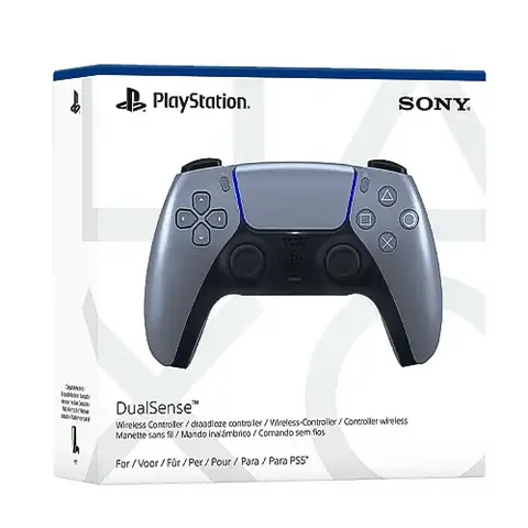 دسته بازی سونی dualsense 5 play station متالیک تقره ای