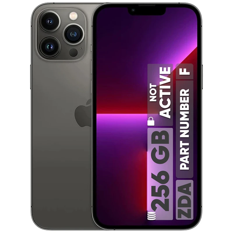 گوشی اپل iphone 13 pro max zda رجیستر‌شده تک سیم‌کارت 256 گیگابایت با رم 6 گیگابایت - نات اکتیو پارت نامبر f