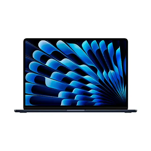 لپتاپ 15.3 اینچی اپل مدل macbook air mry m3 با ظرفیت حافظه ی 256 گیگابایت و ظرفیت رم 8 گیگ
