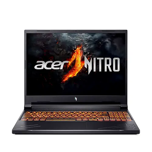 لپتاپ 16 اینچی ایسر مدل acer nitro b16 i7/14650h rtx 4050 6g با ظرفیت حافظه ی 1 ترابایت و ظرفیت رم 64 گیگابایت